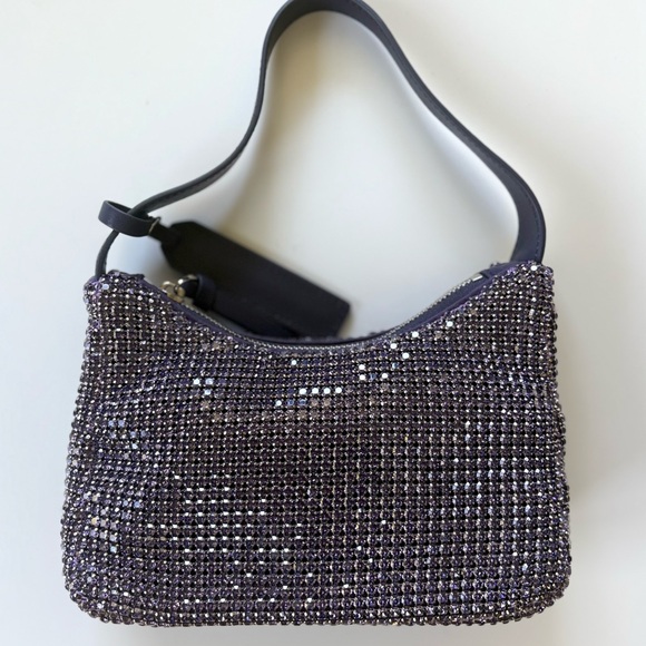Brandon Blackwood Crystal Tanzanite Shoulder Bag - Picture 3 of 11